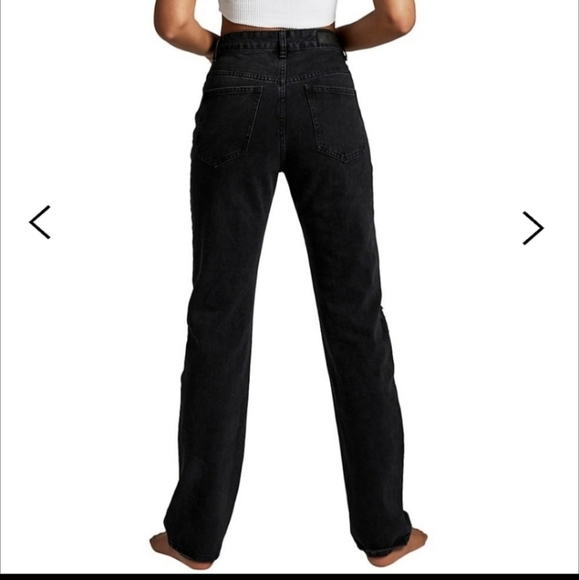 ✨️FINAL PRICE CLEARANCE ✨️NWT Cotton On Ripped High-Rise Straight Jeans - Picture 2 of 7